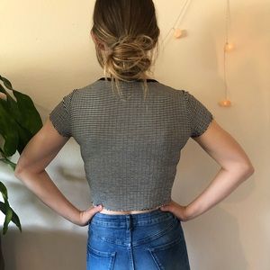 Tops - Stripey Cropped/baby T-shirt. Tops - Stripey Cropped/baby T-shirt.